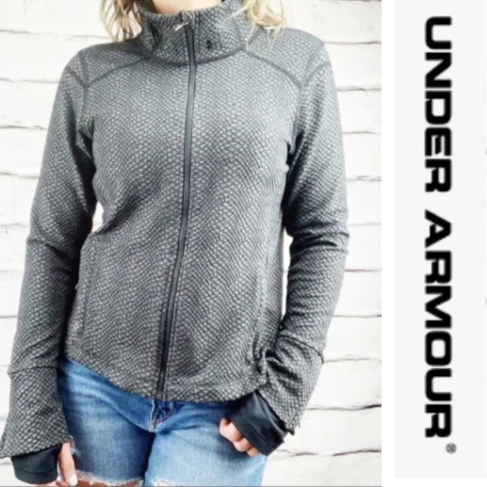 Under Armour textured black/gray jacket